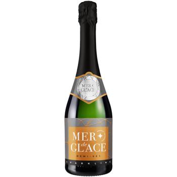 Вино игристое Mer de Glace белое полусухое 11% 0,75л - купить, цены на Auchan - фото 1