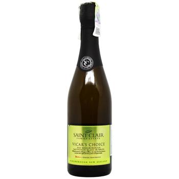 Вино игристое Saint Clair Sauvignon Blanc Vicars Choice белое брют 12,5% 0,75л