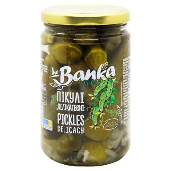 Огірки The Banka пікулі делікатесні 300г - купити, ціни на ЕКО Маркет - фото 1