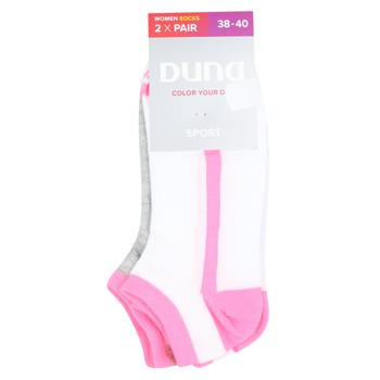 Duna 1013 1111 White Women's Socks Size 23-25 2 Pairs - buy, prices for Vostorg - photo 1