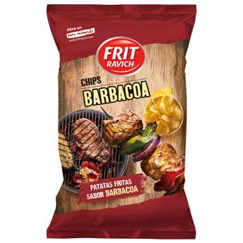 Frit Ravich Barbecue Potato Chips 125g - buy, prices for COSMOS - photo 1