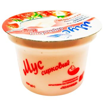 Agromol Curd Strawberry Mousse 7% 150g - buy, prices for Supermarket "Kharkiv" - photo 1