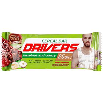 BKK Drivers Cereal Bar with Hazelnut and Cherry 25g