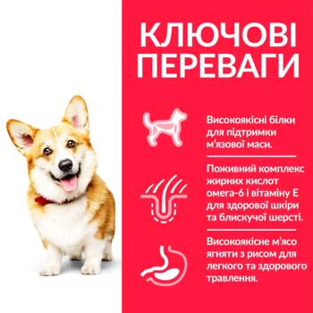 Корм сухий Hill’s Science Plan Adult з ягням та рисом для собак малих і мініатюрних порід 300г - купити, ціни на MasterZoo - фото 2