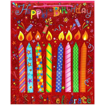 Пакет для подарунку Happycom Преміум День народження 18х32х10см - купити, ціни на МегаМаркет - фото 5