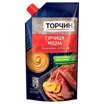Гірчиця ТОРЧИН® Міцна 130г - купити, ціни на Auchan - фото 1