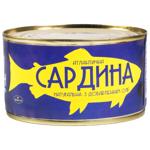 Сардина Пан Океан атлантическая №5 натуральная с добавлением масла 220г