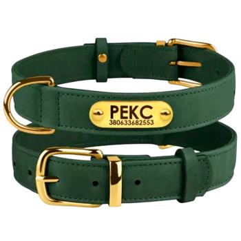 Barksi BronzeDog Crazy шкіряний нашийник для собак XXS - зелений - купити, ціни на MasterZoo - фото 4