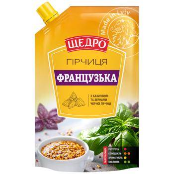 Горчица Щедро Французская 200г - купить, цены на Auchan - фото 1