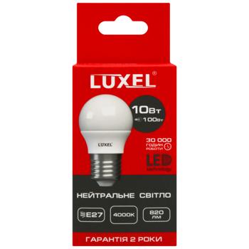 Лампа Luxel LED нейтральный свет 10Вт G45 E27 4000К 058-NЕ - купить, цены на - фото 2