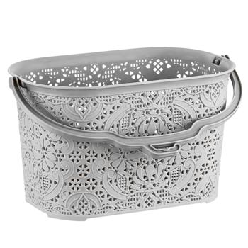 Корзина Bursev сіра з ручкою 2,5л - купити, ціни на Таврія В - фото 1