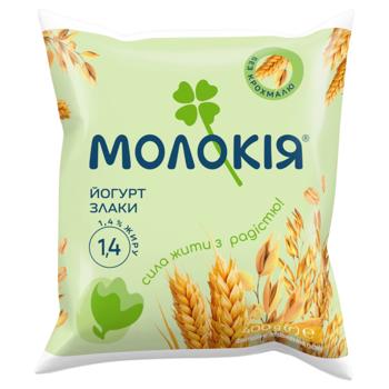 Йогурт Молокія Злаки 1.4% 400г - купить, цены на Grono - фото 1