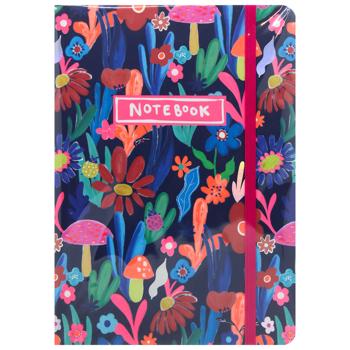 Книжка записна Buromax Flora рожева А5 96 аркушів