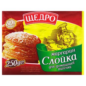 Shchedro Puff Pastry for Home Baking Margarine 80% 250g - buy, prices for - photo 2