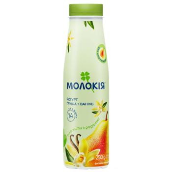 Molokiya Pear-Vanilla Yogurt 1.4% 250g - buy, prices for Ideal - photo 1