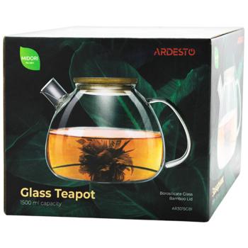 Чайник Ardesto заварочный низкий 1,5л - купить, цены на - фото 5