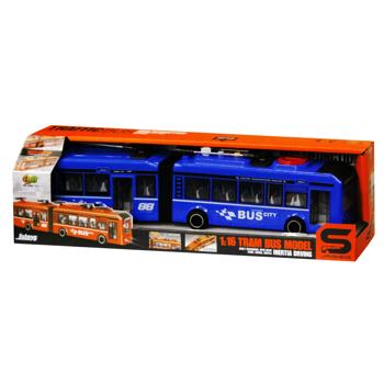 Cars S Tram Bus Toy 1:16 Blue