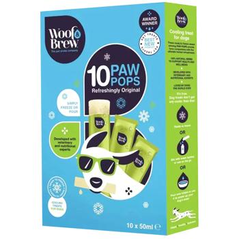 Woof & Brew Paw Pops Refreshingly Original морозиво для собак 10х50 мл - купити, ціни на MasterZoo - фото 1