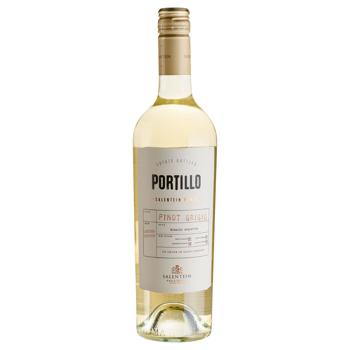Вино Portillo Pinot Grigio сухе біле 12,5% 0,75л