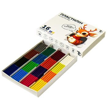 Gamma Plasticine 16 colors 8g