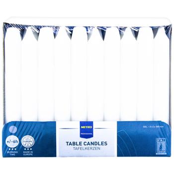 Metro Professional Beige Housrhold Candle 21.5x180mm 30pcs - buy, prices for METRO - photo 3