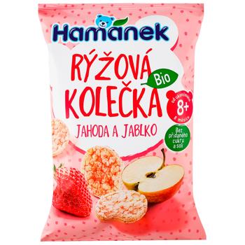 Hamanek Strawberry and Apple Rice Bread 35g - buy, prices for COSMOS - photo 1