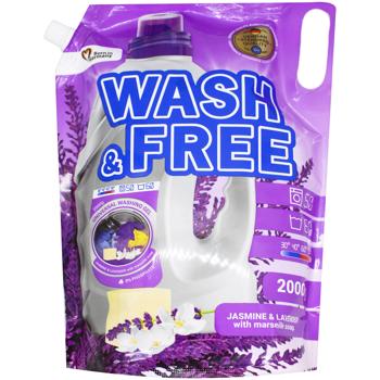 Wash&Free Jasmine and Lavender Washing Gel 2kg - buy, prices for Ideal - photo 1