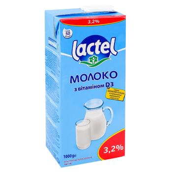 Молоко Lactel ультрапастеризоване з вітаміном D3 3,2% 950г - купити, ціни на Ідеал - фото 3