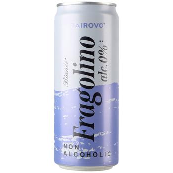 Напій ігристий Tairovo Fragolino Bianco безалкогольний 0,33л - купити, ціни на Епіцентр FOOD - фото 1