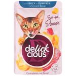 Cat food Delickcious 85g pouch Lithuania