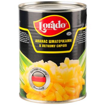 Lorado In Light Syrup Pieces Pineapple 580ml - buy, prices for NOVUS - photo 1
