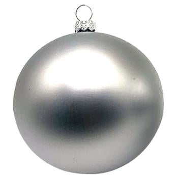 Silver Plastic Christmas Tree Ball 7cm in assortment - buy, prices for - photo 3