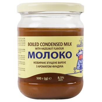 Sladosvit Boiled Condensed Milk with Hazelnuts 8.5% 500g - buy, prices for Tavria V - photo 1