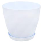 Crystal White-Gray Flower Pot with Stand 1.85l