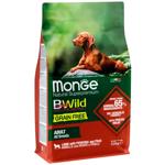 Корм сухий Monge Bwild Grain Free з ягням, картоплею та горохом для собак всіх порід 2,5кг