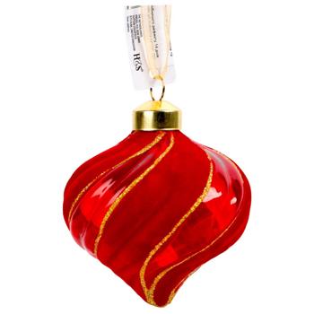 Koopman Christmas Tree Decoration 8-12.5cm Red in Assortment
