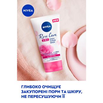 Гель, скраб и маска Nivea Rose Care 3в1 150мл - купить, цены на NOVUS - фото 3