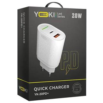 Зарядное устройство Yoki Led Series YK-20PD 20W - купить, цены на КОСМОС - фото 1