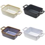 Ceramic Rectangular Baking Dish 430ml in assortment