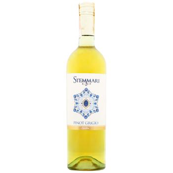 Stemmari Pinot Grigio White Dry Wine 13% 0.75l - buy, prices for - photo 1