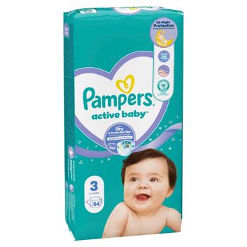 Pampers Active Baby Midi Diapers 3 6-10kg 54pcs - buy, prices for Vostorg - photo 3