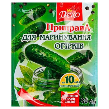 Приправа Деко для маринування огірків 30г - купити, ціни на ЕКО Маркет - фото 1
