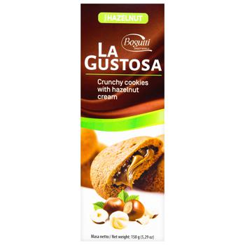 Bogutti La Gustosa Crunchy Cookies with Hazelnut Cream 150g - buy, prices for METRO - photo 2