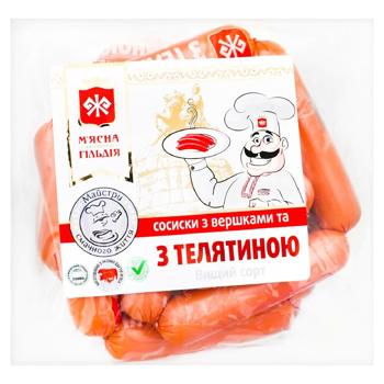 Сосиски Житомир з вершками та телятиною в/с  - купити, ціни на Grono - фото 1