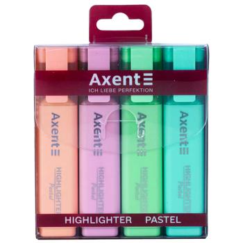 Axent Highlighter Pastel Marker Set 1-5mm 4pcs
