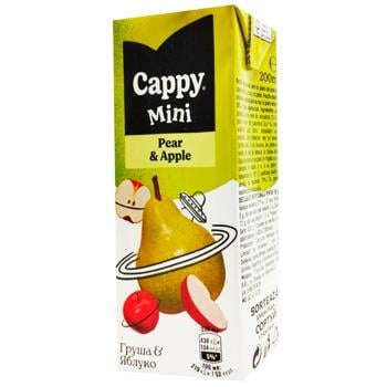 Нектар Cappy Mini яблуко-груша 200мл - купити, ціни на МегаМаркет - фото 1