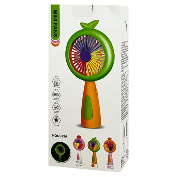 Міні-вентилятор Зед портативний ручний з LED підсвіткою 18х9х4,5см - купити, ціни на ЕКО Маркет - фото 2