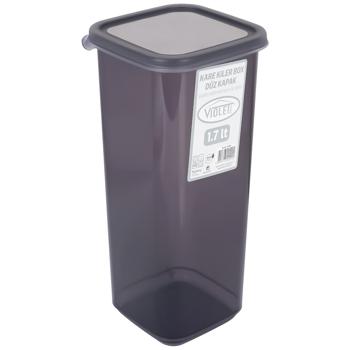 Violet House Transparent Black Container 1.7l