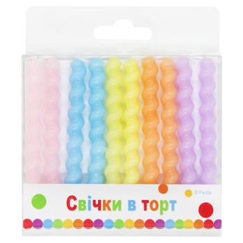 Party Favors Decorative Cake Candles 8cm 10pcs - buy, prices for NOVUS - photo 1