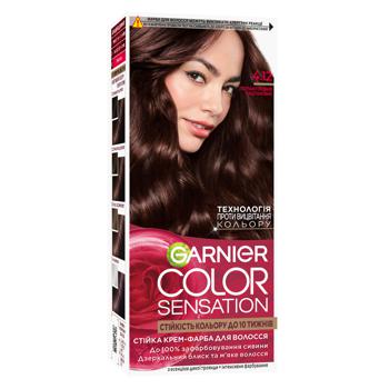 Garnier Color Sensation Cream-color 4.12 Pearl Chestnut - buy, prices for Tavria V - photo 1